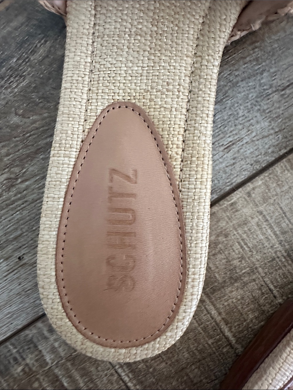 SCHUTZ Raffia Sandals Excellent Condition - Picture 4 of 4